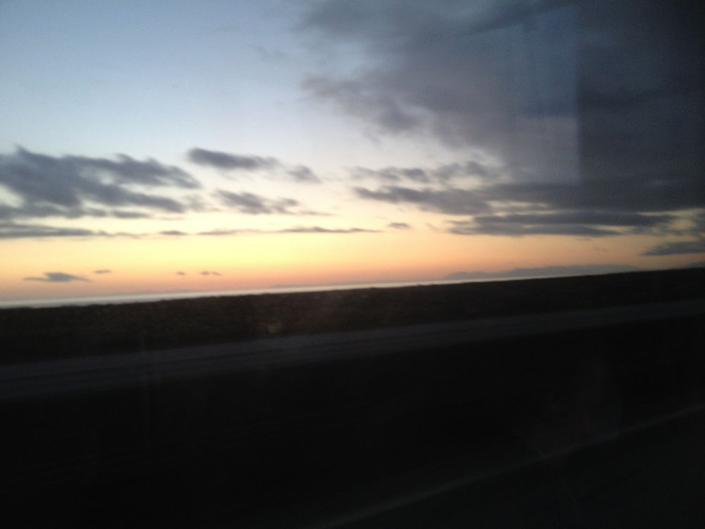Midnight sunset