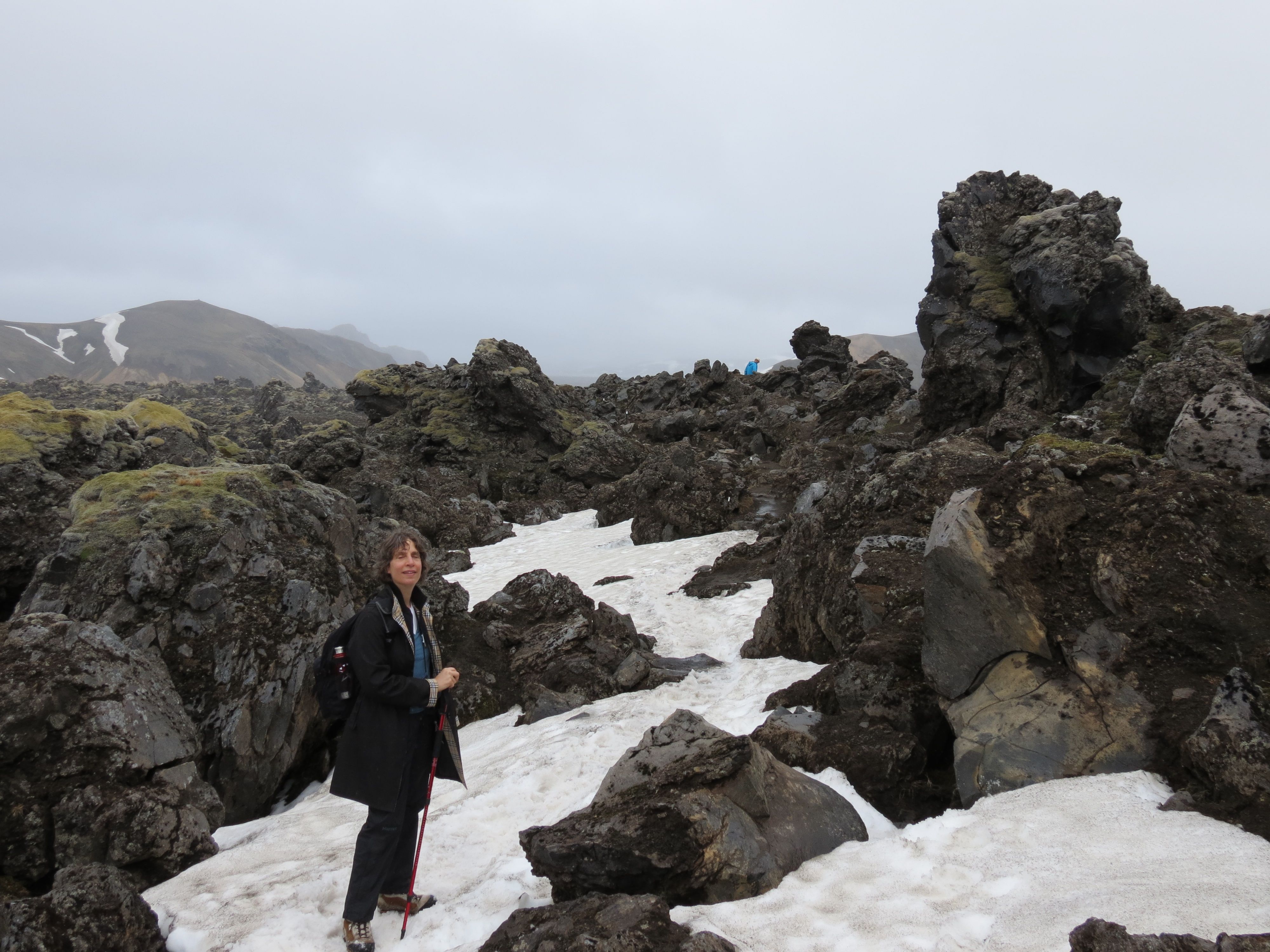 Shoshanna amidst the lava