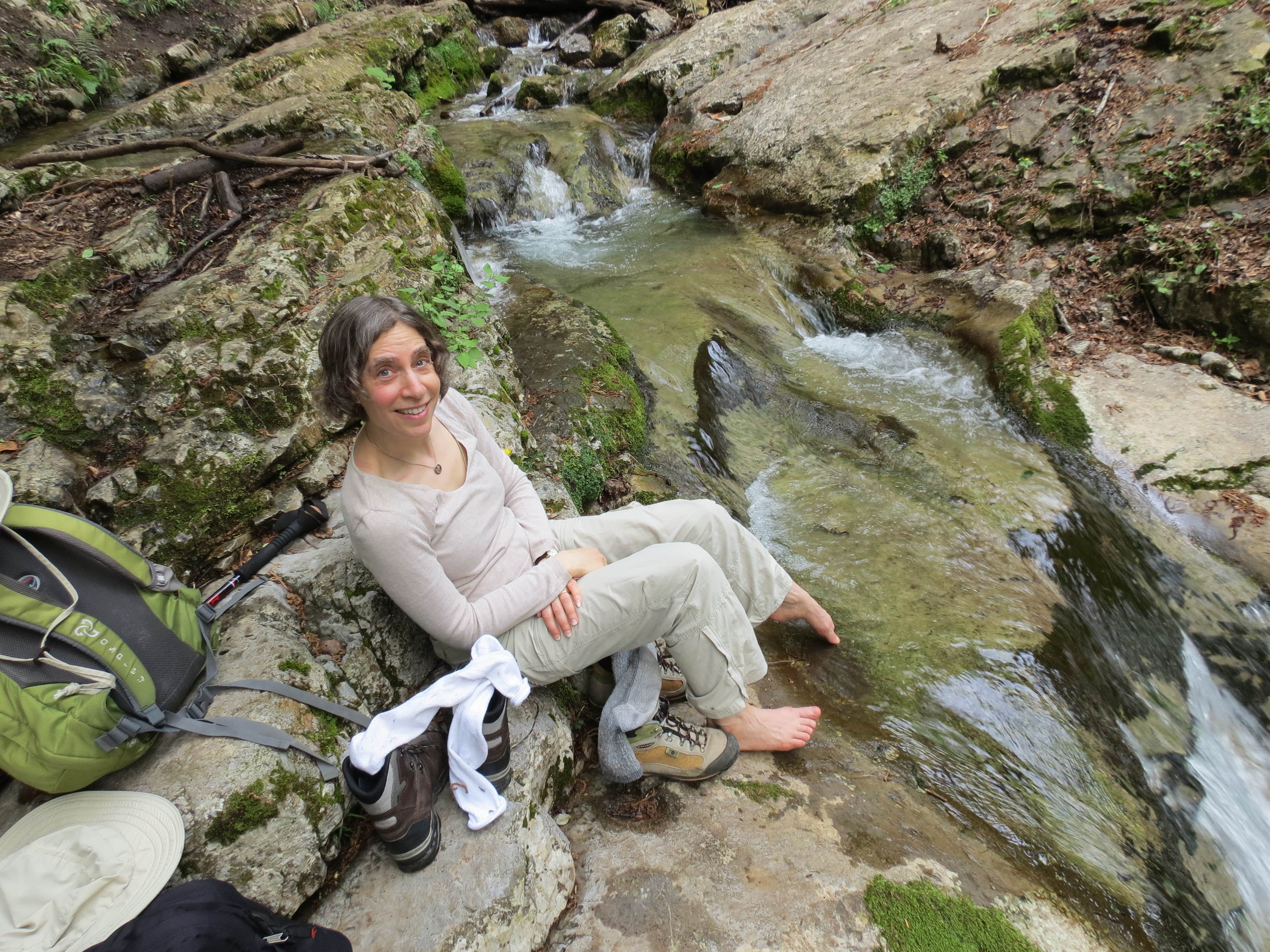 Dipping one's toes in the stream