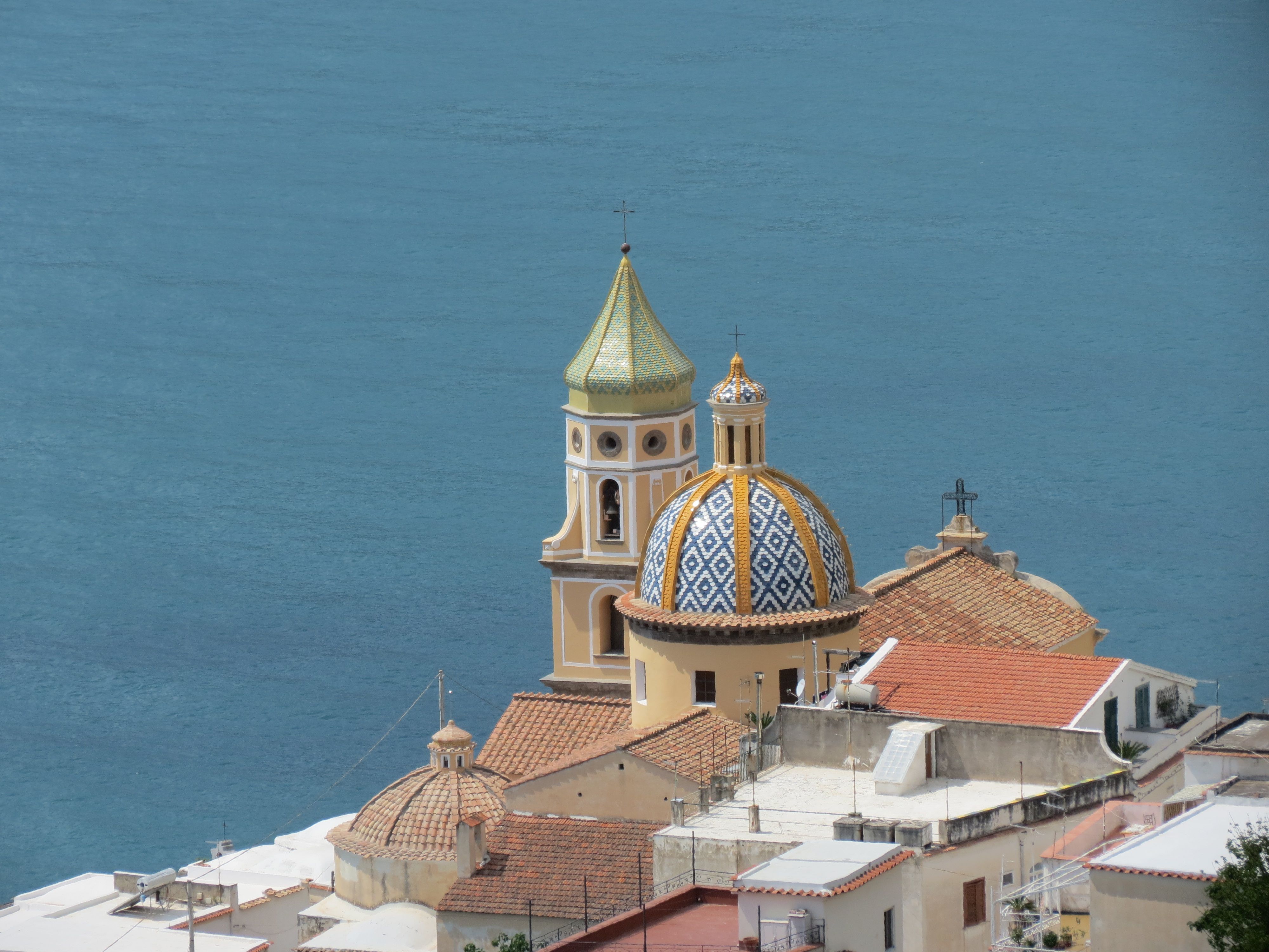 Praiano's church dome