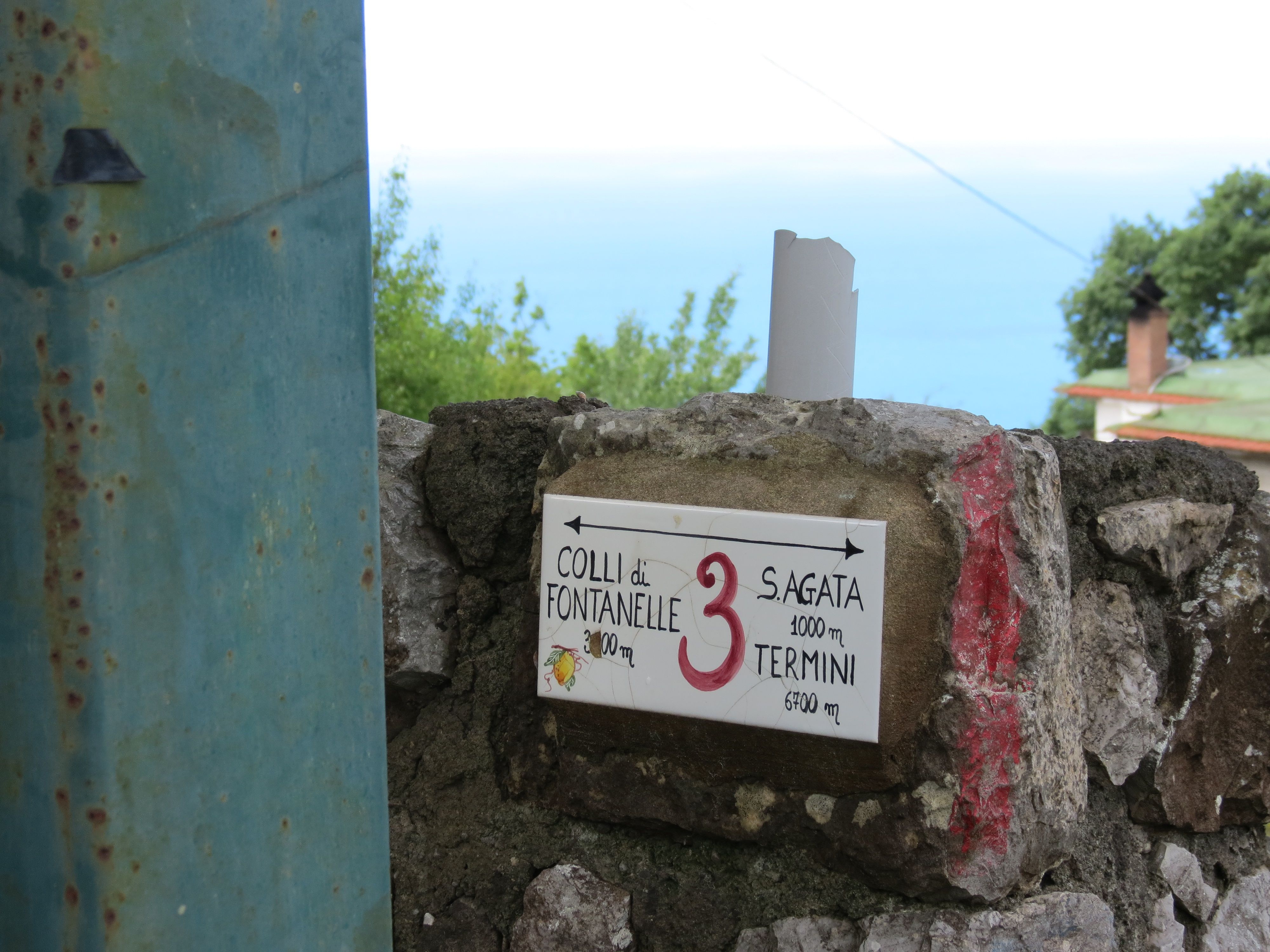 Road signs are tiny