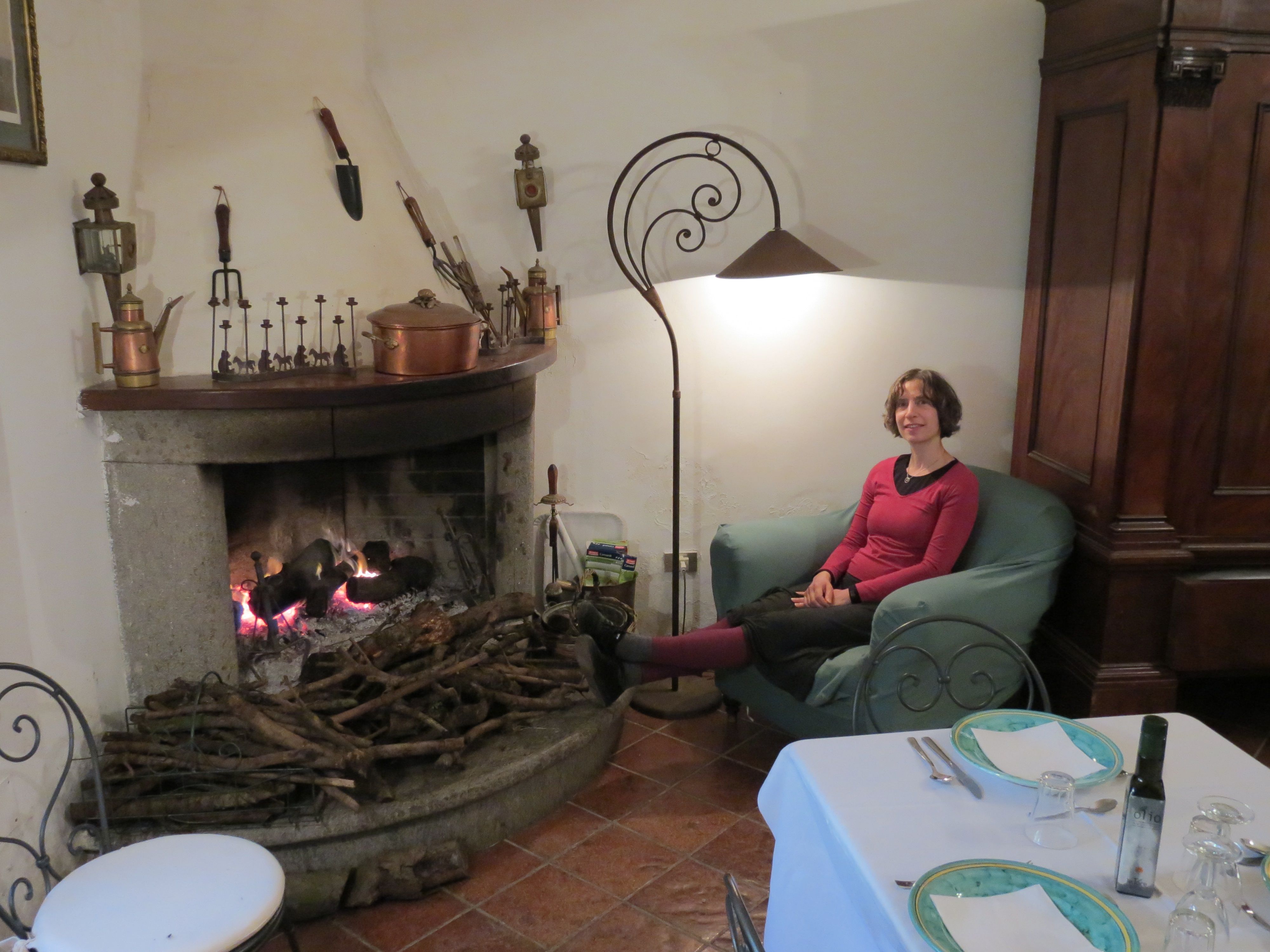 Shoshanna by fireside